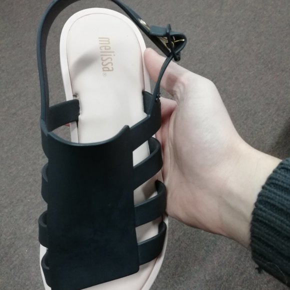 Melissa - Boemia Gladiator Sandals Pink/Black 9 - Picture 2 of 4